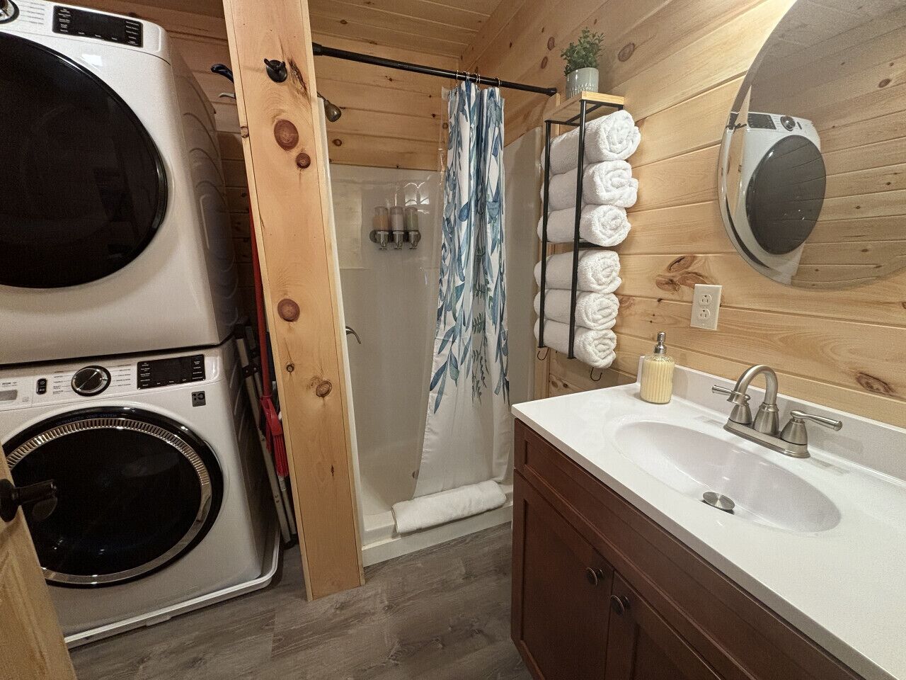 Hair dryer, towels