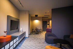 Presidential-værelse | Premium-sengetøj, senge med madrasser af memory foam, minibar