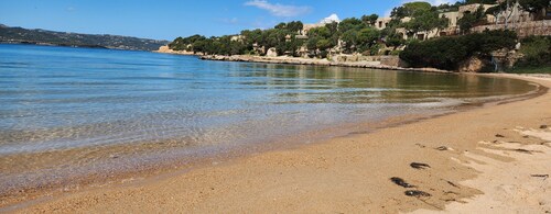 Villa 'Alba Baja Sardinia' with Sea View, Shared Pool, and Wi-Fi