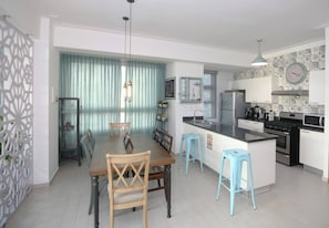 Appartement, 2 chambres, accessible aux personnes à mobilité réduite, fumeur | Restauration