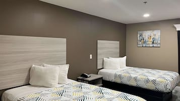 Desk, free WiFi, bed sheets