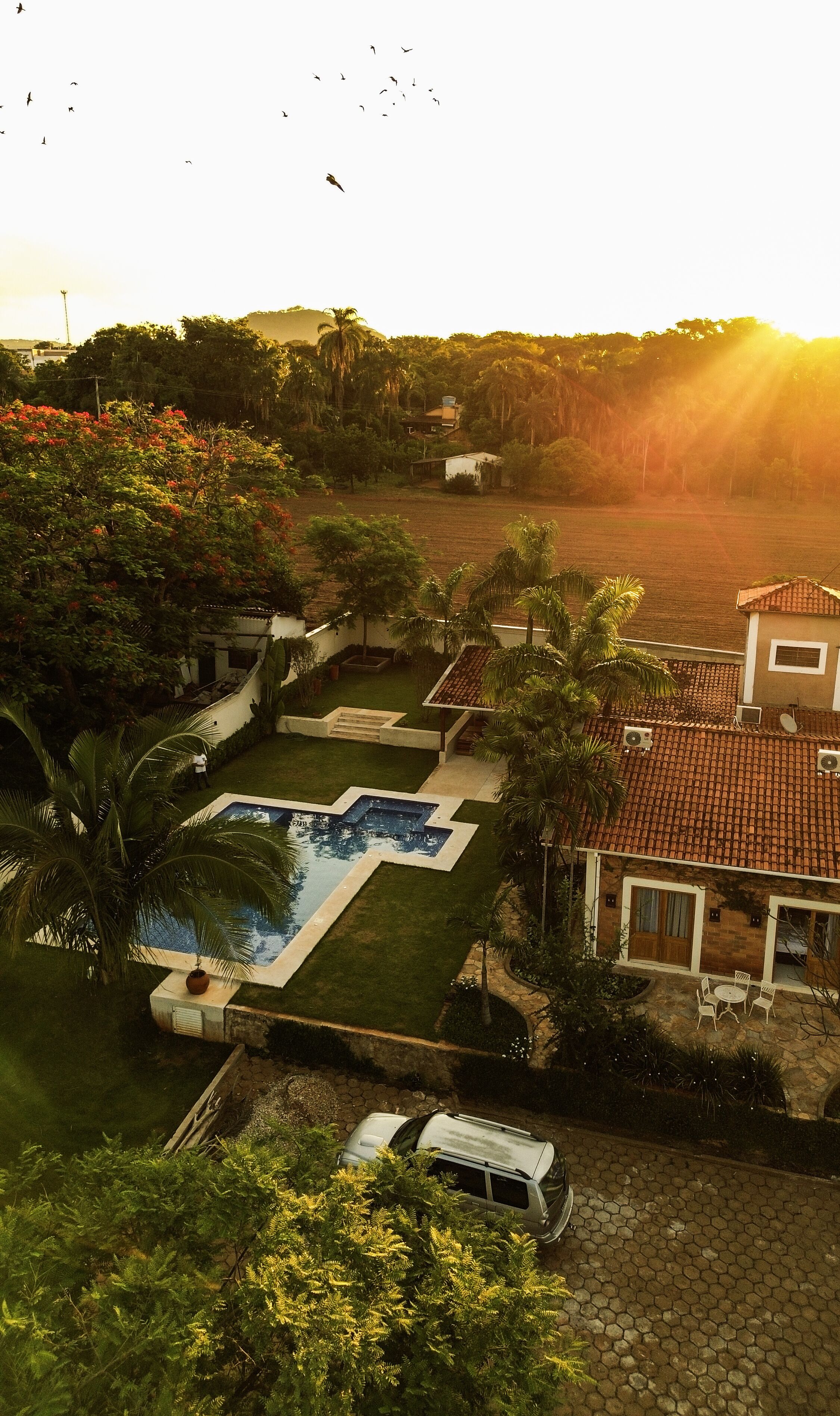 Fachada da propriedade