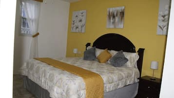 1 slaapkamer, een strijkplank/strijkijzer, wifi, beddengoed