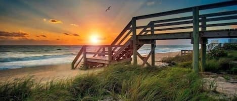 Sun-loungers, beach towels