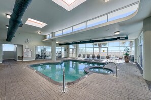 Indoor pool - Beachfront, 3 Bed/3 Bath, CORNER unit w/ Two Balconies, Indoor/Outdoor Pool and Hot Tub (Orange Beach)