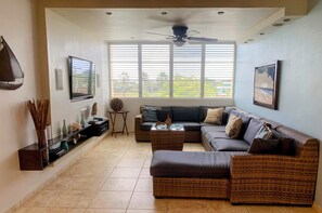 Smart-tv och en stereo