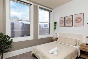 Desk, iron/ironing board, free WiFi, bed sheets