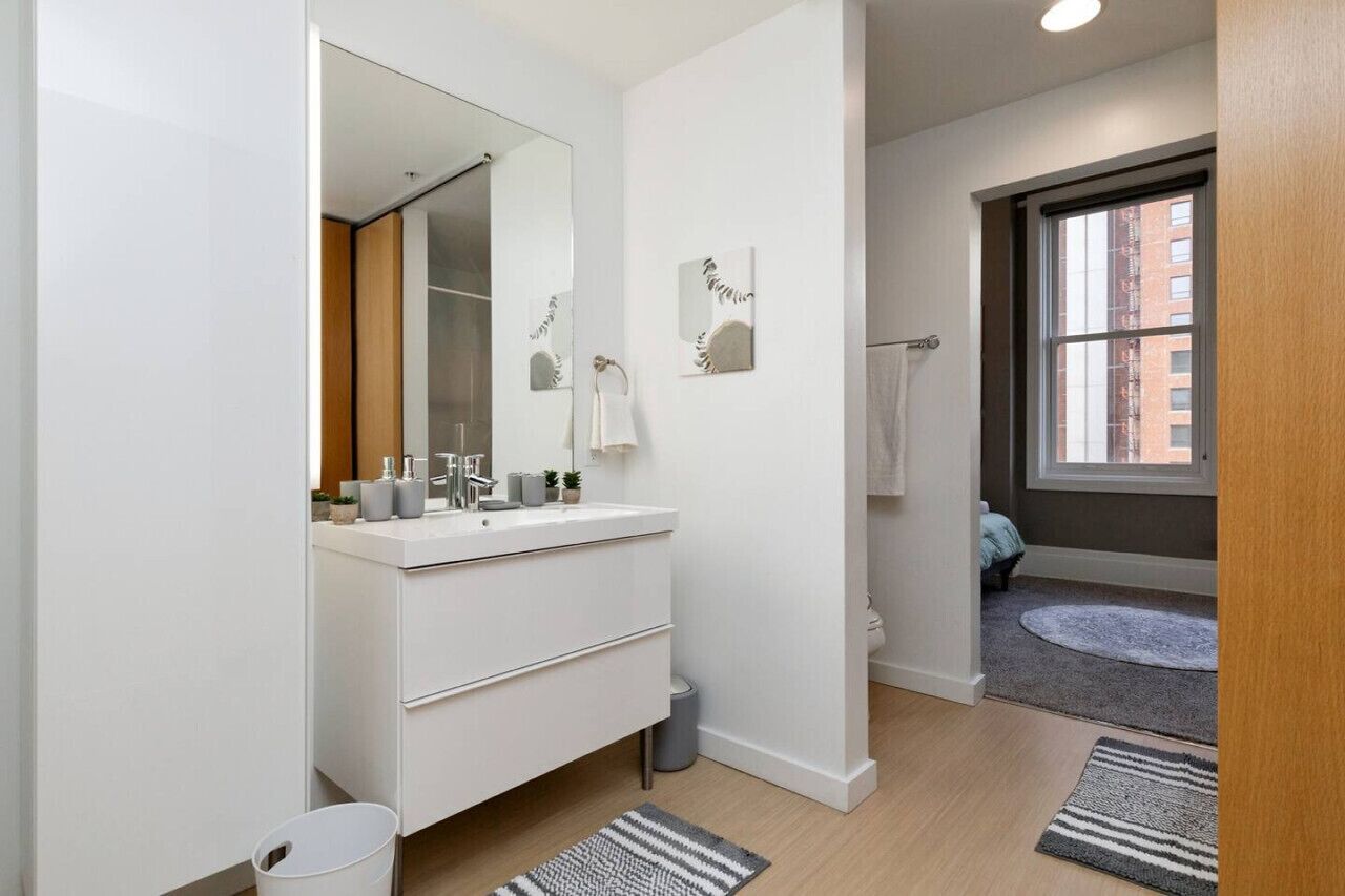 Hair dryer, towels