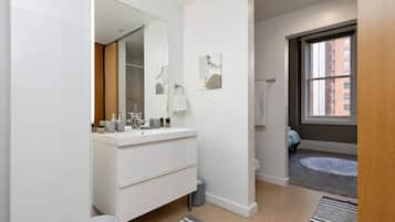Hair dryer, towels