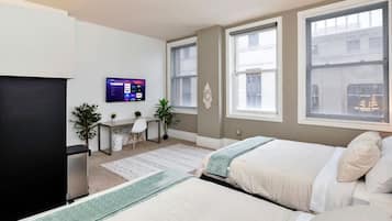 Desk, iron/ironing board, free WiFi, bed sheets