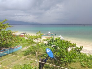 On the beach