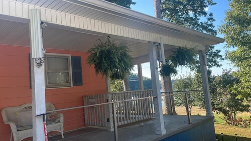 Beautiful Lake Front Home overlooking Lake Douglas with Hot Tub and Golf Cart!