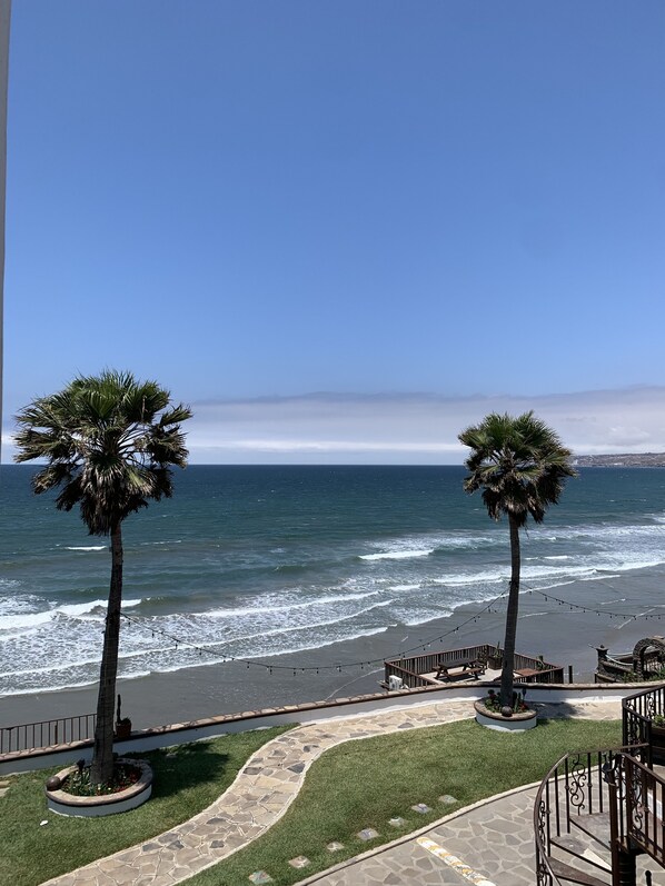 Sun-loungers - Oceanfront Villa - king beds, smart tv's, fireplace, pool, jacuzzi, beach & bbq (PRIMO TAPIA)