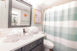 Hårføner, håndklær, såpe og sjampo