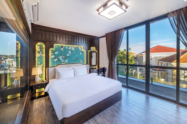 Chambre Deluxe double | Draps italiens de Frette, literie de qualité, couette en duvet