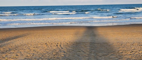 On the beach