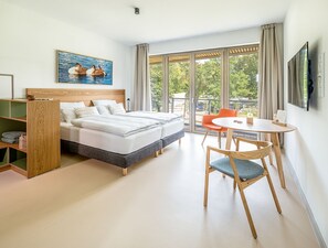 Caja de seguridad en la habitación y cortinas blackout 