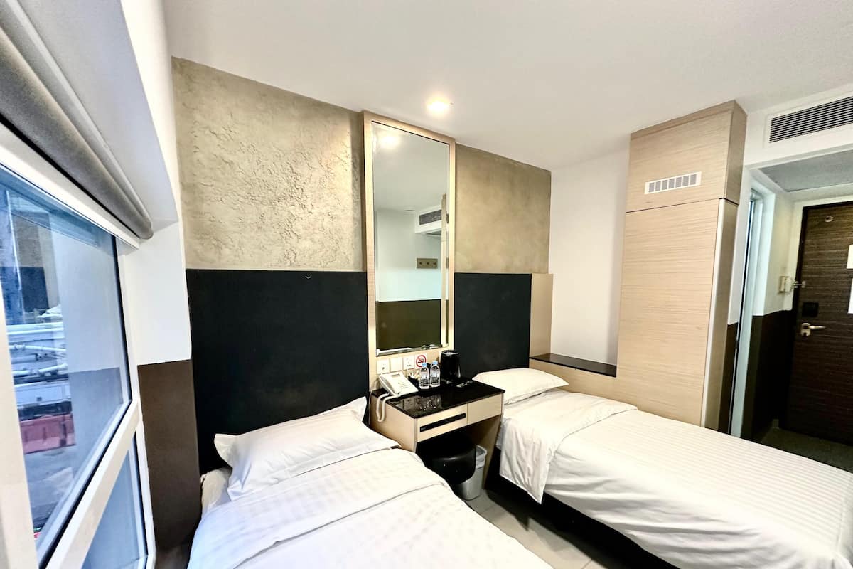 SNOOZE Deluxe Twin | Bàn, truy cập Internet không dây miễn phí, bộ trải giường 