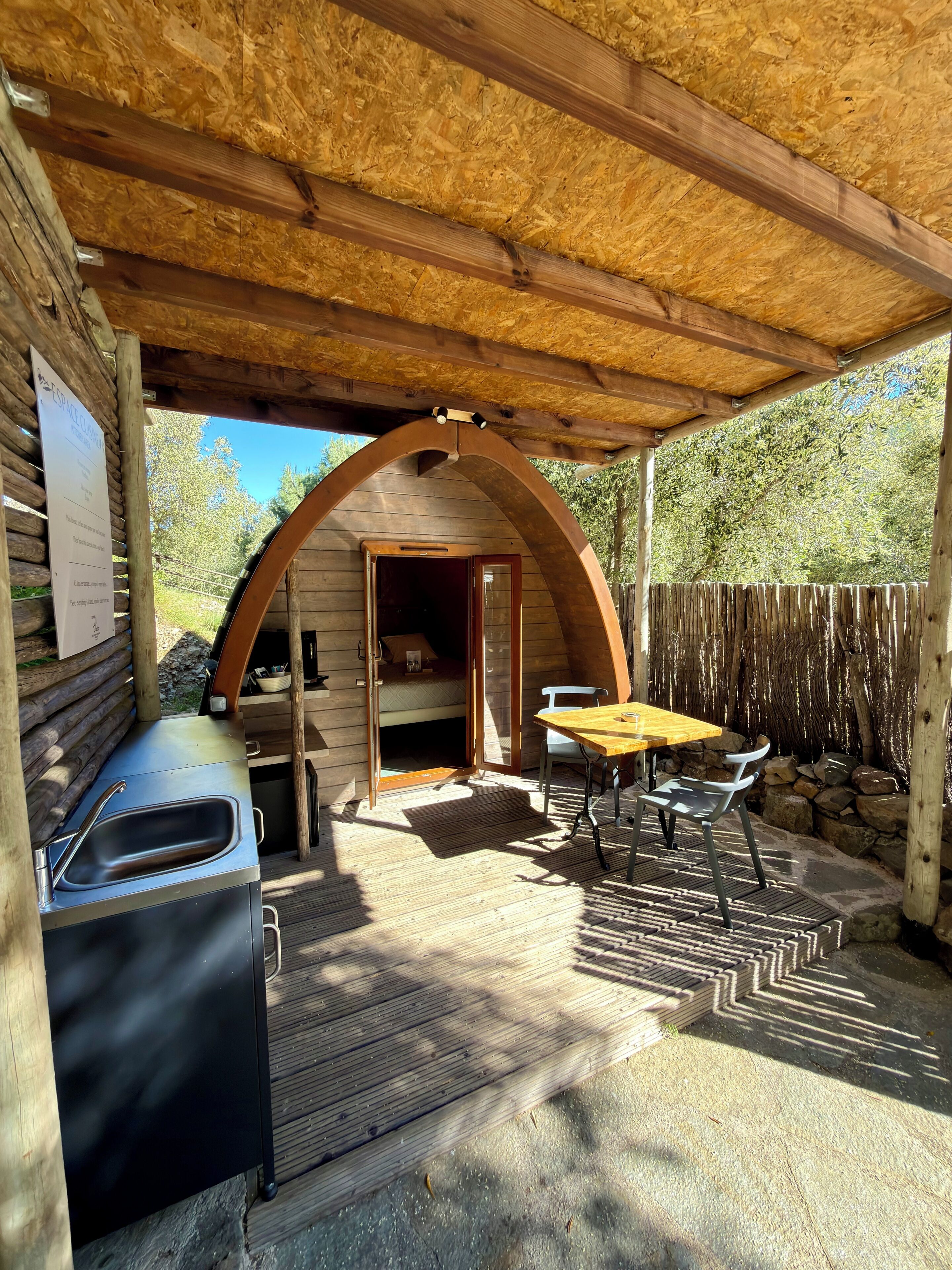 Standard Cabin, 1 Queen Bed | Terrace/patio