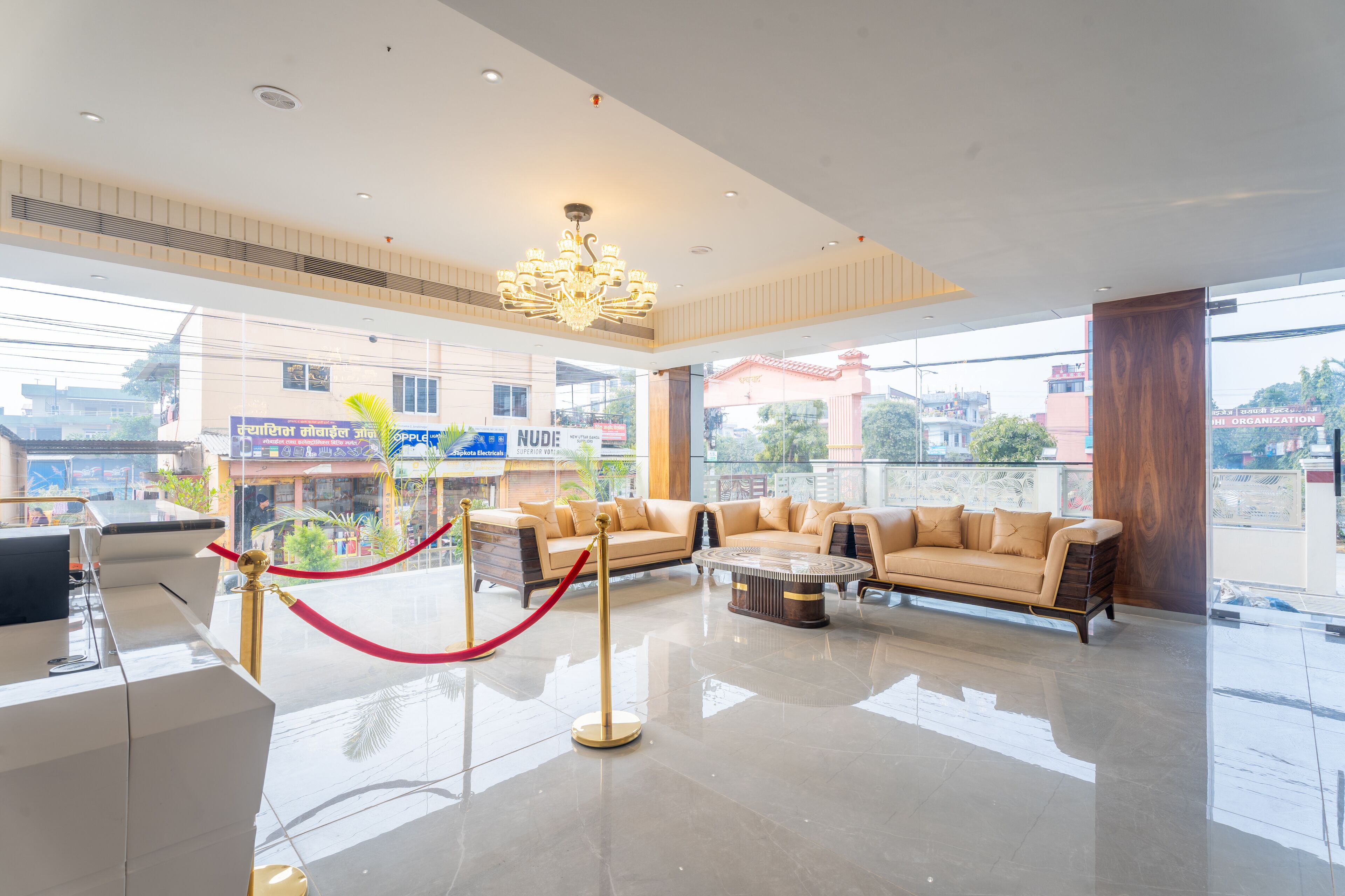 Overnatningsstedets facade