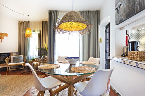 Villa with garden and sea views