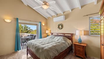 2 makuuhuonetta, tallelokero huoneessa, silitysrauta/-lauta