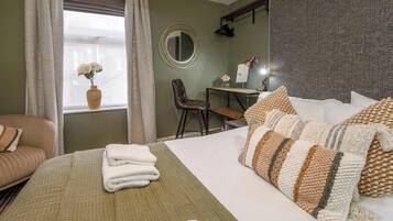2 bedrooms, iron/ironing board, travel crib, WiFi