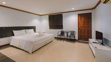 Standard Double Room, 1 King Bed, Non Smoking, City View | Desk, laptop workspace, free WiFi, bed sheets
