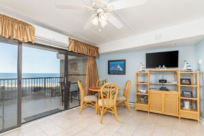 Dining - Adorable, highly-amenitized 1-bedroom oceanfront condo with free WiFi, HBO, and an outdoor pool located steps from the beach! (OCEAN CITY)