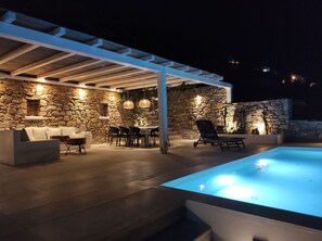 Exterior - Mykonian Luxury Villa Azure w View Pool (Mykonos)