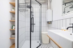 Shower, hair dryer