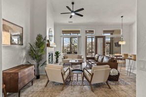 TV, fireplace, foosball, offices - Attached game room! Spacious 4 BR Home near Sedona (Cottonwood)