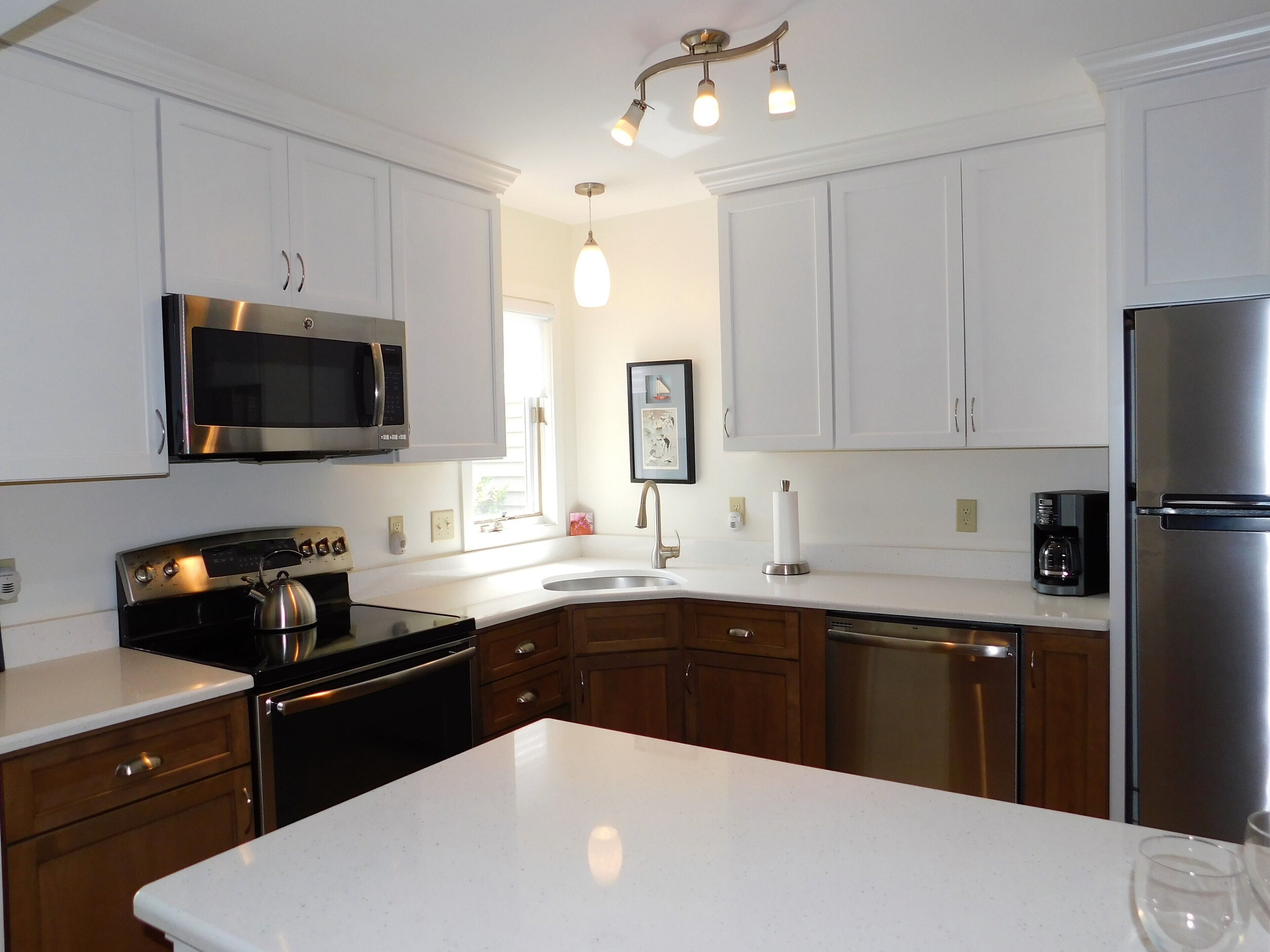 Kjøleskap, mikrobølgeovn, oppvaskmaskin og kaffetrakter/tekoker