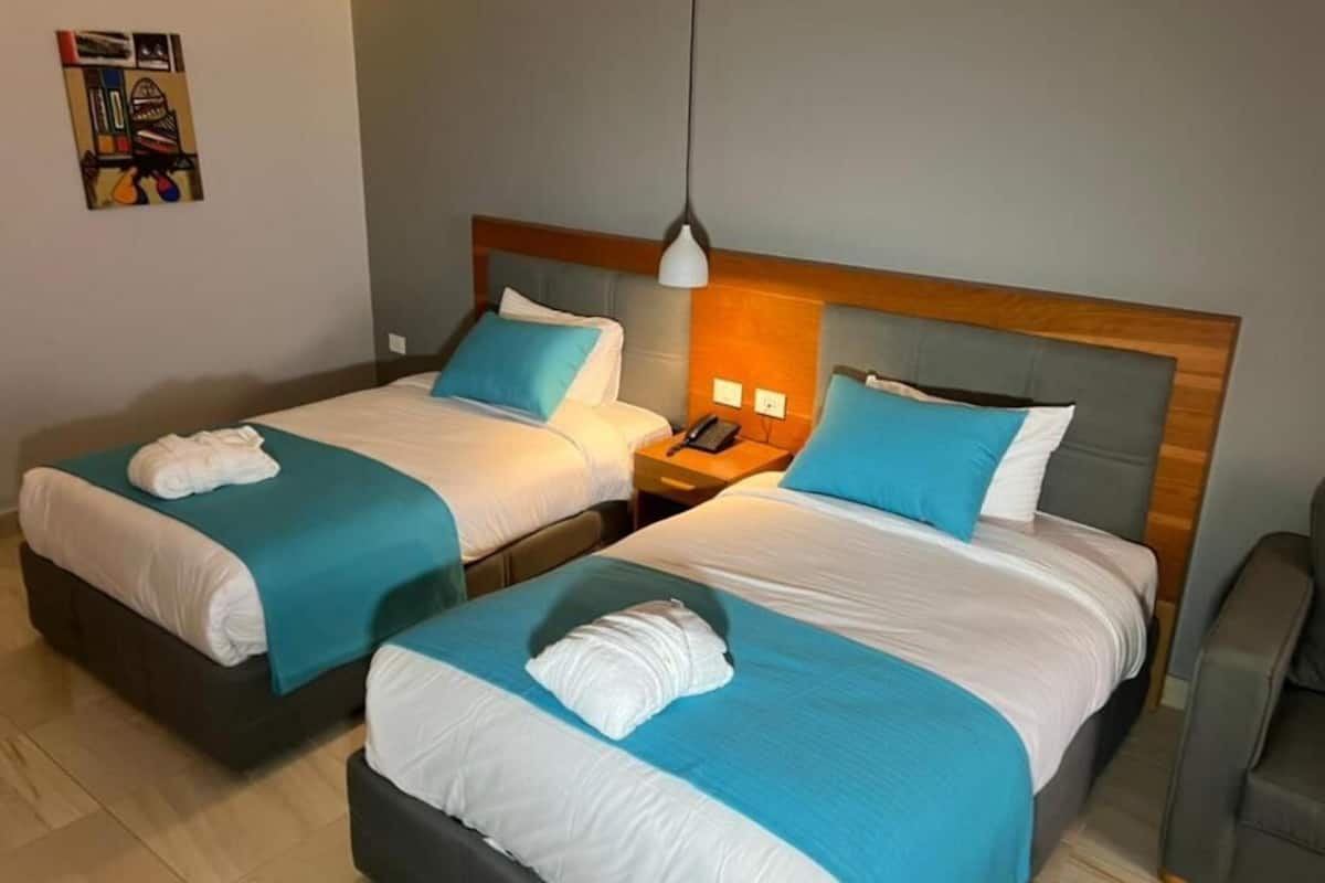 Camera Deluxe con 2 letti singoli | Biancheria in cotone egiziano, biancheria da letto di alta qualità