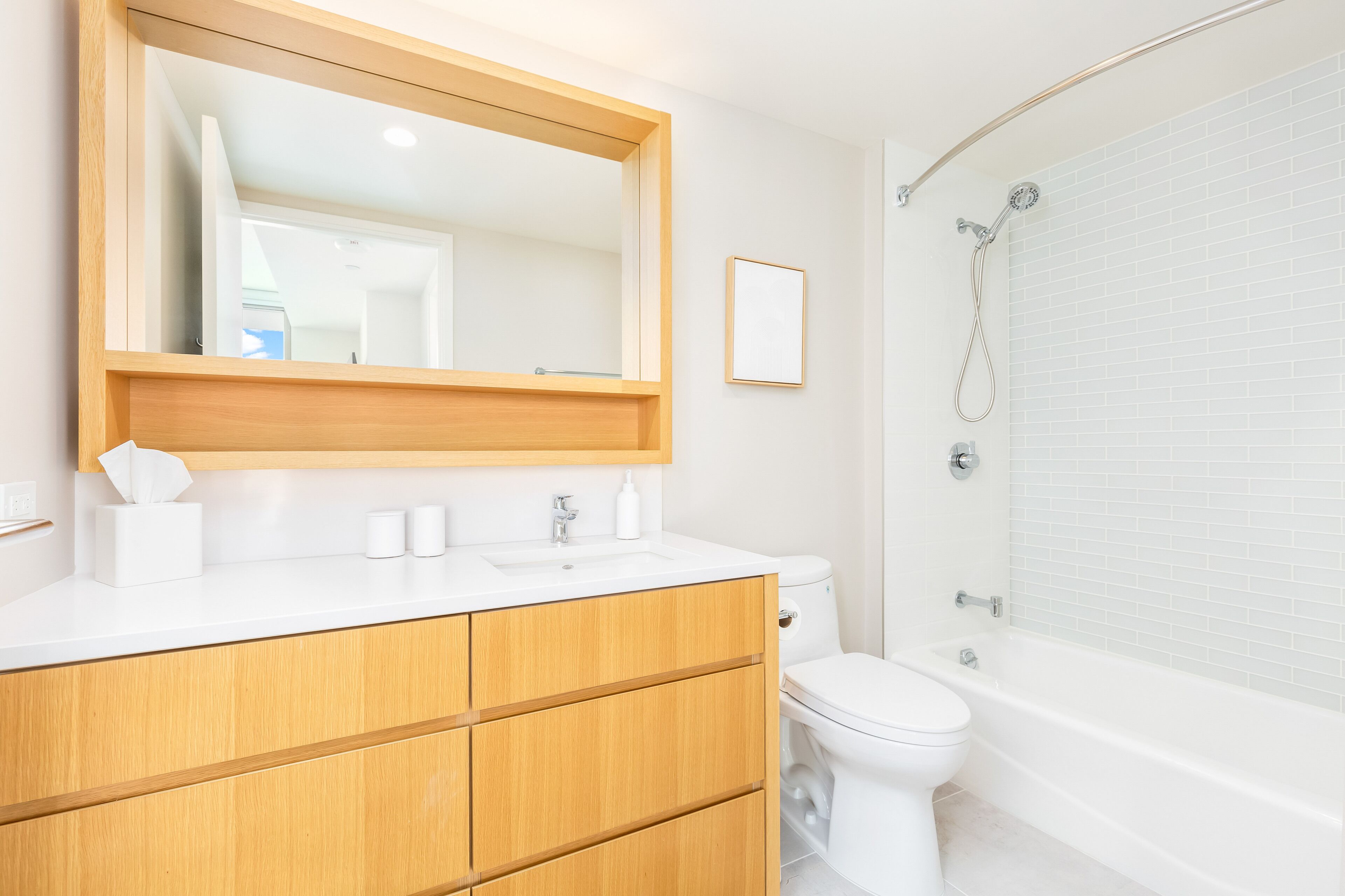 Guest Bathroom with Shower and Bathtub