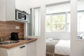 1 sovrum, strykjärn/strykbräda, gratis wi-fi och sängkläder