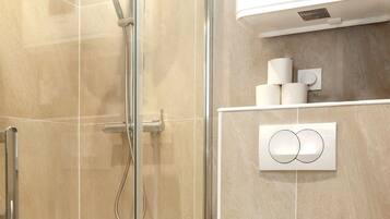 Hair dryer, towels