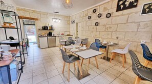 Fridge, microwave, electric kettle, highchair
