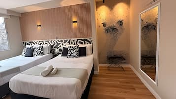 Family Quadruple Room | Premium bedding, down comforters, Select Comfort beds