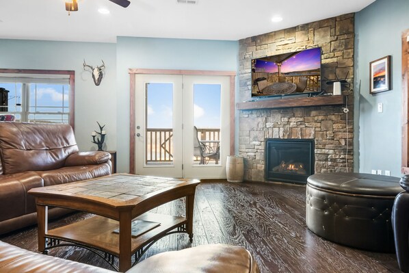 TV connectée, cheminée