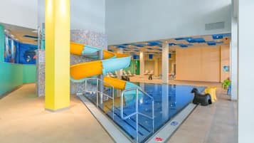3 indoor pools, seasonal outdoor pool