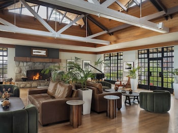 Sitting area in hotel lobby at Hyatt Vacation Club At Highlands Inn