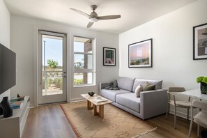 Smart TV, table football, ping pong, books