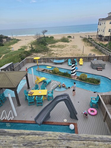 Rio Rodanthe | Oceanfront 8BR with Private Lazy River | Outer Banks, NC