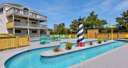 Rio Rodanthe | Oceanfront 8BR with Private Lazy River | Outer Banks, NC