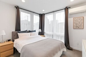 2 slaapkamers, een strijkplank/strijkijzer, wifi, beddengoed