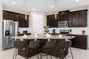 Fridge, microwave, oven, stovetop - 7 Bedrooms/ 7 Bathrooms/ Solara (1815 SP) (Kissimmee)