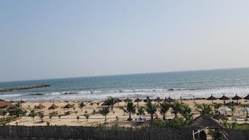 En la playa
