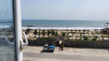 Na praia