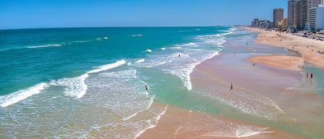 Vlak bij het strand